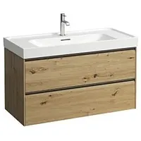 Laufen MEDA Waschtischunterschrank H4216220112671, 98,4x51,5x44,8cm, 2 Schubladen, wildeiche