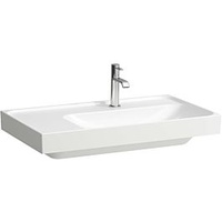 Laufen Meda Waschtisch H8171157571111 80x46cm, unterbaufähig, Ablage links, 1