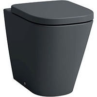 Laufen Meda Stand-WC H8231117580001 36x54cm, spülrandlos, graphit matt