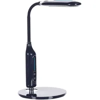 Beliani LED Schreibtischlampe CYGNUS mit Dimmer Metall Schwarz