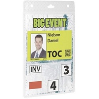 Durable Event-Namensschild A6 20 Stück transparent, 852619