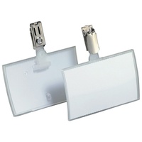 Durable Click Fold mit Clip, transparent, 54x90mm, 25er-Pack (821619)