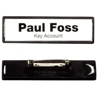 Durable Namensschild Clip-Card (mit Plattennadel, 17 x 67 mm)