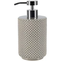 Spirella Seifenspender Mero Porzellan Flüssigseifen-Spender 400ml Taupe Made in