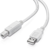 Conecto USB 2.0 Kabel. A Stecker/B Stecker - weiß
