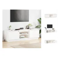VidaXL TV-Schrank Weiß 140x35x40 cm Massivholz Kiefer