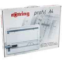 Rotring Profil A4 Zeichenplatte | Zeichenbrett mit Lineal und