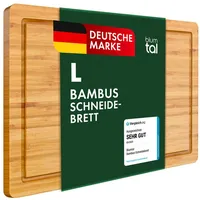 Blumtal Schneidebrett aus 100% Bambus - 2cm dickes massives