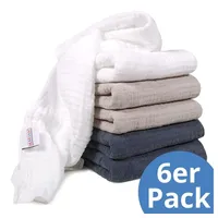 Makian Mullwindeln 6er Pack, 80x80 cm, Oeko-TEX® Standard 100