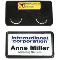 Durable Namensschild CLIP CARD 40x75mm mit Magnet 40x75 schwarz