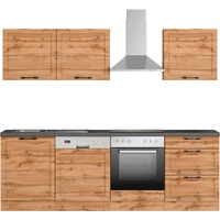 Kochstation »KS-Lani, mit MDF-Fronten«, Breite 240 cm, wahlweise mit