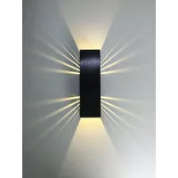 SpiceLED Wandleuchte | ShineLED-6 Black Edition | 2x3W Warmweiß