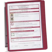 Durable Vario Wall 5, mit 5 Sichttafeln A4) rot,