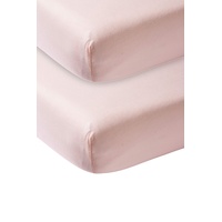 Meyco Baby Spannbettlaken Kinderbett - Uni Light Pink -