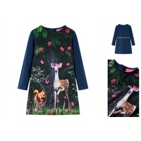 VidaXL Kinderkleid mit Langen Ärmeln Marineblau 104