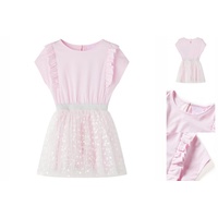 VidaXL Kinderkleid mit Rüschen Hellrosa 128