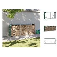 VidaXL Kaminholzunterstand Grün 234x45x100 cm Verzinkter Stahl