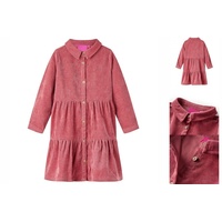 VidaXL Kinderkleid mit Langen Ärmeln Cord Altrosa 128