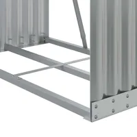 VidaXL Kaminholzunterstand Hellgrau 80x45x120 cm Verzinkter Stahl