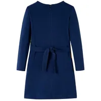 VidaXL Kinderkleid mit Langen Ärmeln Marineblau 128