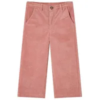 VidaXL Kinderkleid mit Langen Ärmeln Cord Altrosa 104