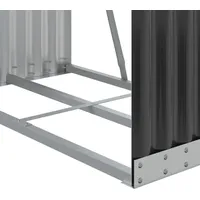 VidaXL Holzkorb Anthrazit 80x45x120 cm Verzinkter Stahl