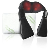 Donnerberg Premium Nackenmassagegerät + Bambus Reisekissen - Black
