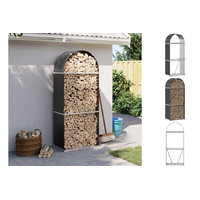 VidaXL Holzkorb Anthrazit 80x45x190 cm Verzinkter Stahl