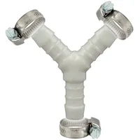 Tecuro Schlauchverbinder Y Stück Ø 7 mm weiß