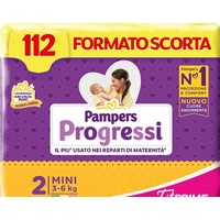 Pampers Fortschritt & Fit Prime Mini, 112 Windeln, Größe
