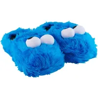 UNITED LABELS Sesamstraße Hausschuhe - Krümelmonster 3D Plüsch Slipper