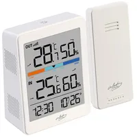 Infactory 2er-Set Außen- und Innen-Thermometer und Hygrometer mit Außensensor