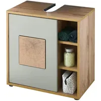 Möbel Kraft Waschbeckenunterschrank ¦ holzfarben ¦ Maße (cm): B: