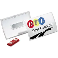 Durable Namensschild Click Fold, mit Magnet, 54 x 90