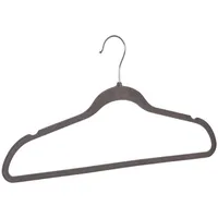 Wenko Kleiderbügel, geflockt, grau 5er