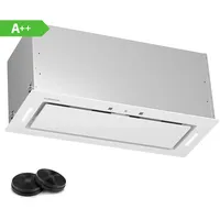 Klarstein Dunstabzugshaube, Abluft/Umluft-Dunstabzugshaube, Dunstabzug mit Filter, LED-Beleuchtung & Touch-Bedienfeld,