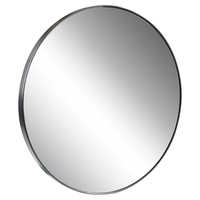 Home4You Spiegel, Schwarz - Metall - Ø 82,5 cm