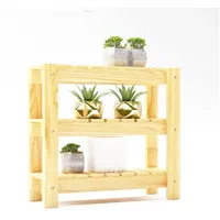 [en.casa] Standregal Multia Kiefernholz Naturfarben [en.casa]
