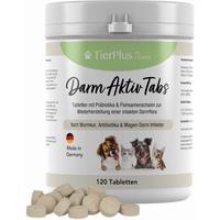 Exvital TierPlus Darm Aktiv Tabletten für Hunde & Katzen,