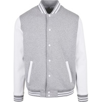 Build Your Brand Basic College Jacke Heather Grey /