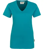 Hakro Damen V-Shirt Classic smaragd M