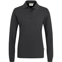 Hakro Damen Longsleeve-Poloshirt Mikralinar® karbongrau, XL