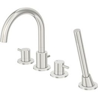 Steinberg Serie 100 Wannenarmatur, Wannenrandmontage, 4-Loch, Ausladung: 192mm, 1002400BN