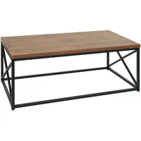 Mendler Couchtisch HWC-A27, Wohnzimmertisch Beistelltisch Sofatisch, Metall 3D-Struktur 44x110x60cm,
