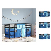 VidaXL 3206971 Kinderbett Blau 90x200 cm Massivholz Kiefer -