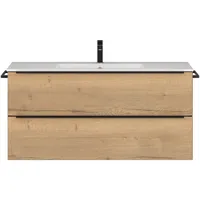 Nobilia Waschtisch-Set NOBILIA "Levere", braun (eiche sierra nachbildung), B:121cm