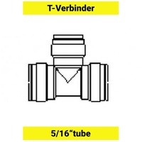 Ich-zapfe T - Verbinder für Schlauch 5/16`