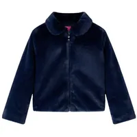 VidaXL Kindermantel Kunstpelz Marineblau 140