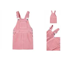 VidaXL Kinder-Latzkleid Cord Hellrosa 92