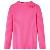 VidaXL Kinder-Langarmshirt Rippstrick Knallrosa 116 vidaXL56017
